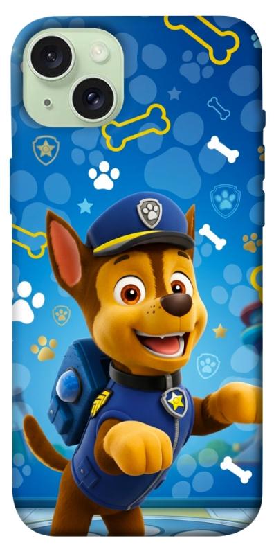 Чехол itsPrint Paw Patrol Chase для Apple iPhone 15 Plus (6.7"), детские, купить оптом с доставкой