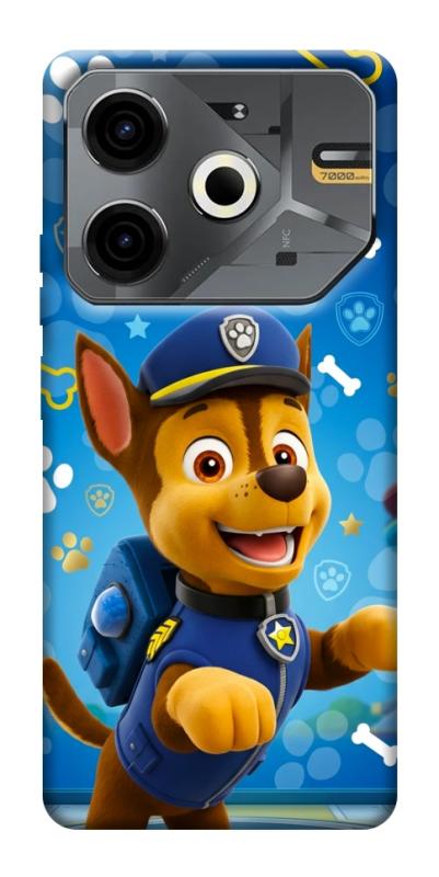 Чехол itsPrint Paw Patrol Chase для TECNO Pova 6 Neo (LI6), детские, купить оптом с доставкой