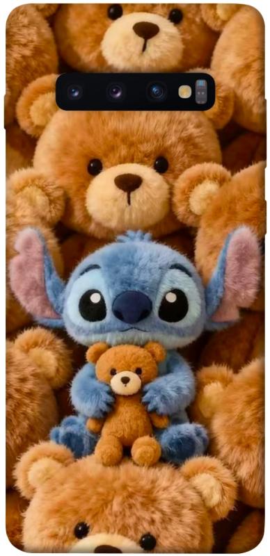 Чохол itsPrint Stitch teddy bears для Samsung Galaxy S10+, дитячі, купити оптом з доставкою