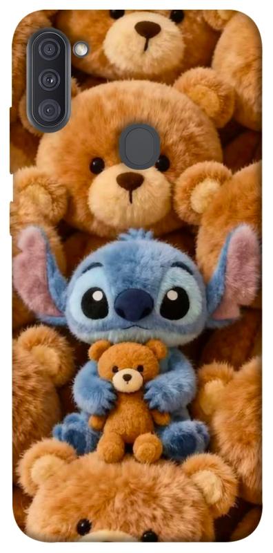 Чохол itsPrint Stitch teddy bears для Samsung Galaxy A11, дитячі, купити оптом з доставкою