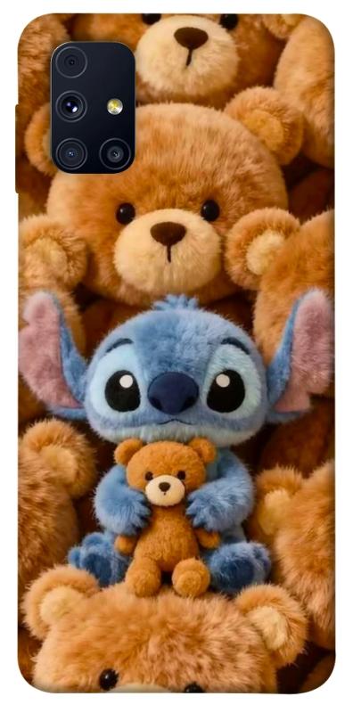 Чохол itsPrint Stitch teddy bears для Samsung Galaxy M31s, дитячі, купити оптом з доставкою