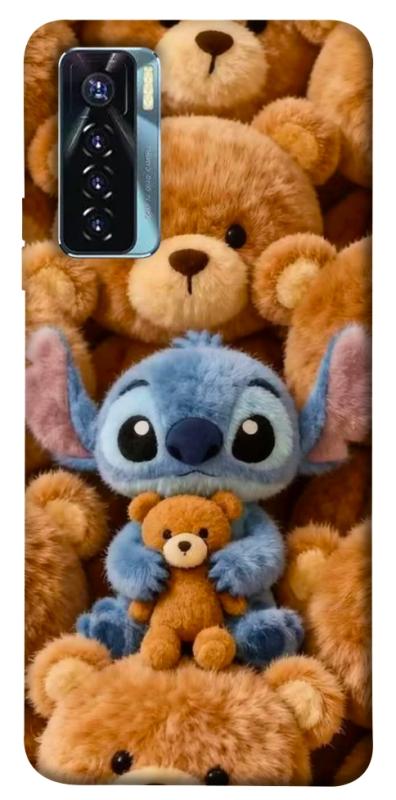 Чохол itsPrint Stitch teddy bears для TECNO Camon 17 Pro, дитячі, купити оптом з доставкою