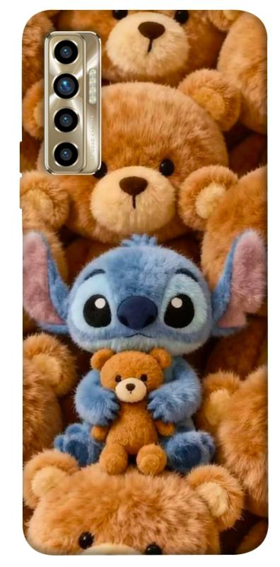 Чохол itsPrint Stitch teddy bears для TECNO Camon 17P, дитячі, купити оптом з доставкою