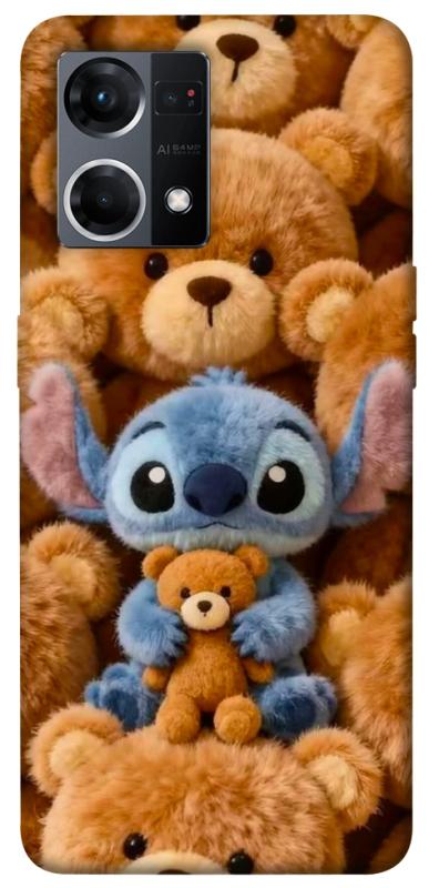 Чохол itsPrint Stitch teddy bears для Oppo Reno 7 4G, дитячі, купити оптом з доставкою