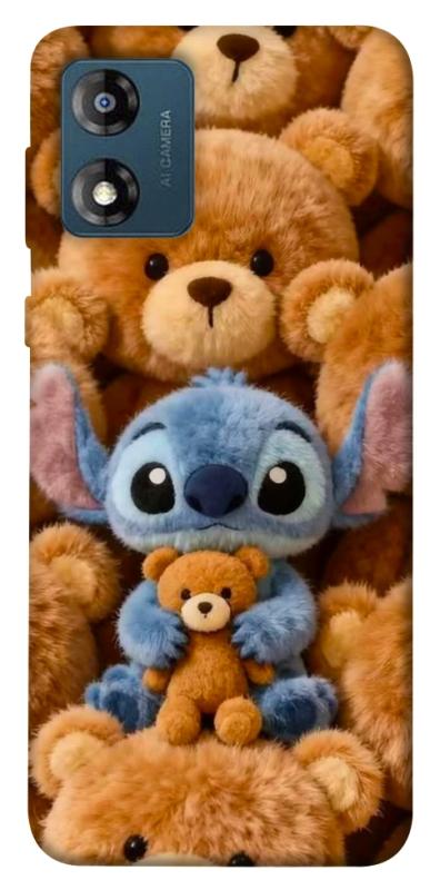 Чохол itsPrint Stitch teddy bears для Motorola Moto E13, дитячі, купити оптом з доставкою