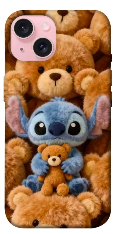 Чехол itsPrint Stitch teddy bears для Apple iPhone 15 (6.1"), детские, купить оптом с доставкой
