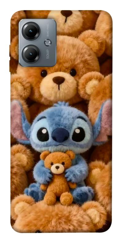 Чехол itsPrint Stitch teddy bears для Motorola Moto G14, детские, купить оптом с доставкой