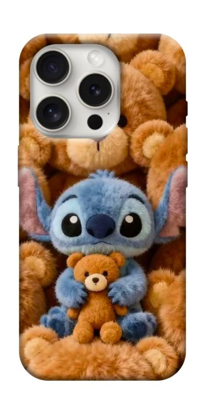Чохол itsPrint Stitch teddy bears для Apple iPhone 16 Pro (6.3"), дитячі, купити оптом з доставкою