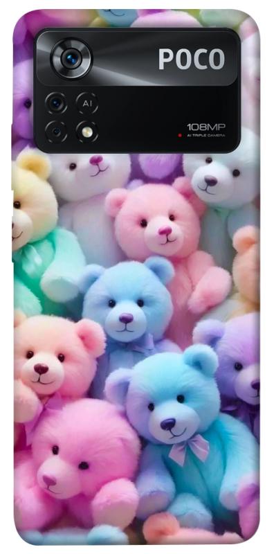 Чехол itsPrint Teddy bears для Xiaomi Poco X4 Pro 5G, детские, купить оптом с доставкой