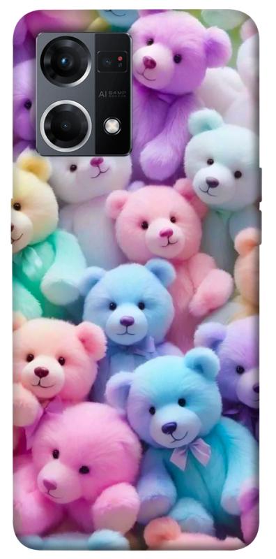 Чохол itsPrint Teddy bears для Oppo Reno 7 4G, дитячі, купити оптом з доставкою