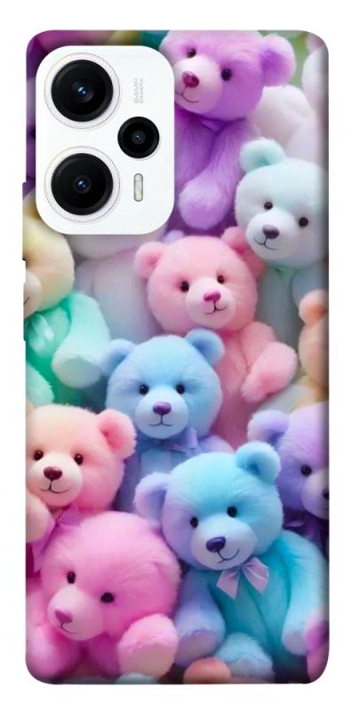 Чохол itsPrint Teddy bears для Xiaomi Poco F5 / Note 12 Turbo, дитячі, купити оптом з доставкою