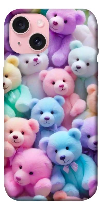 Чехол itsPrint Teddy bears для Apple iPhone 15 (6.1"), детские, купить оптом с доставкой