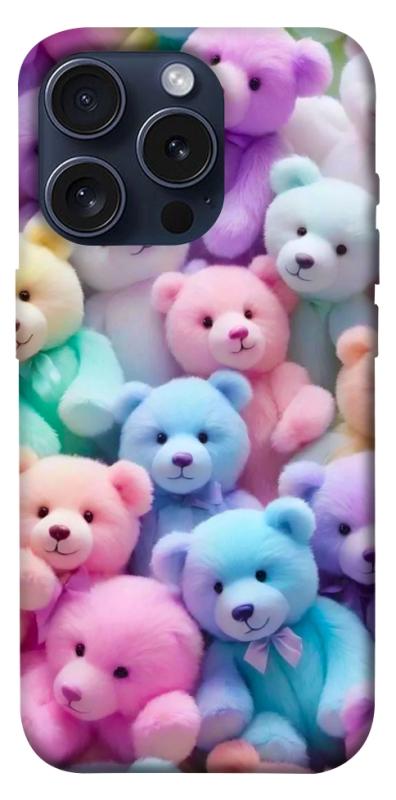 Чехол itsPrint Teddy bears для Apple iPhone 15 Pro (6.1"), детские, купить оптом с доставкой