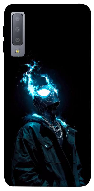 Чехол itsPrint Black spiderman для Samsung A750 Galaxy A7 (2018), детские, купить оптом с доставкой