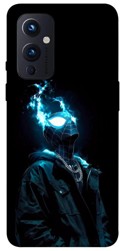 Чехол itsPrint Black spiderman для OnePlus 9, детские, купить оптом с доставкой