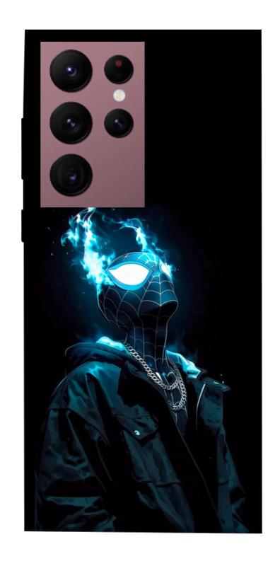 Чехол itsPrint Black spiderman для Samsung Galaxy S22 Ultra, детские, купить оптом с доставкой