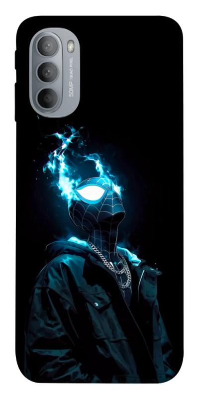 Чехол itsPrint Black spiderman для Motorola Moto G31, детские, купить оптом с доставкой