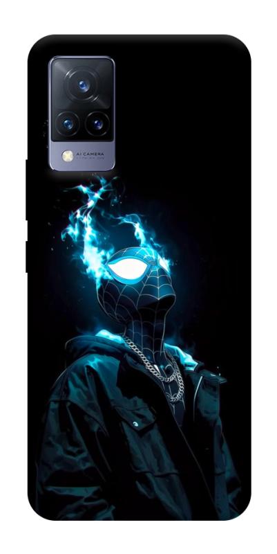 Чехол itsPrint Black spiderman для Vivo V21, детские, купить оптом с доставкой