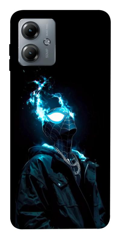Чехол itsPrint Black spiderman для Motorola Moto G14, детские, купить оптом с доставкой