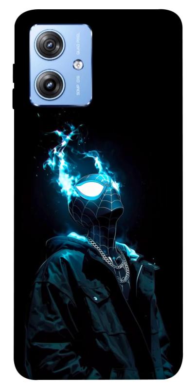 Чехол itsPrint Black spiderman для Motorola Moto G84, детские, купить оптом с доставкой