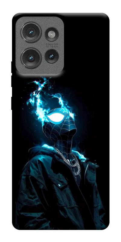 Чехол itsPrint Black spiderman для Motorola Edge 50, детские, купить оптом с доставкой