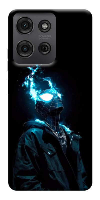 Чехол itsPrint Black spiderman для Motorola Moto G75 5G, детские, купить оптом с доставкой