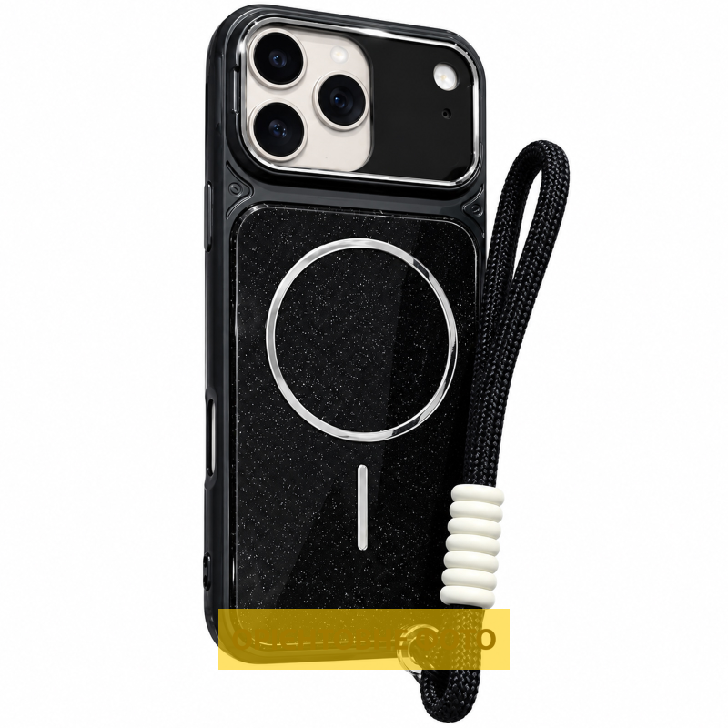 Чехол TPU+PC Pacific with Magnetic Fit and straps для Apple iPhone 14 / 13 (6.1"), Black, купить оптом с доставкой