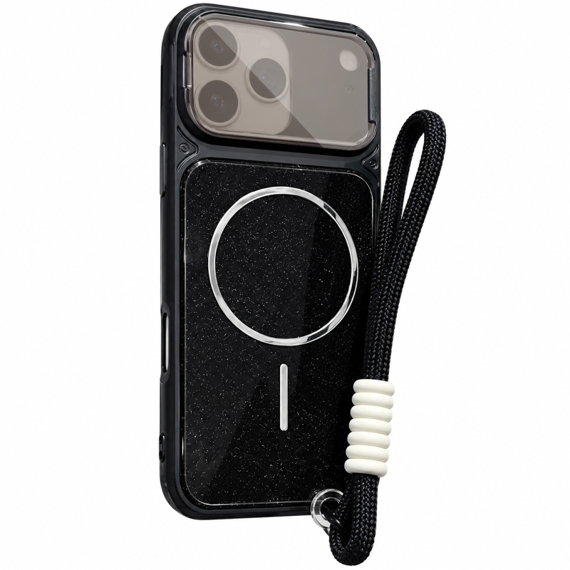 Чехол TPU+PC Pacific with Magnetic Fit and straps для Apple iPhone 17 Pro Max / 18 Pro Max (6.9"), Black, TPU+PC, купить оптом с доставкой