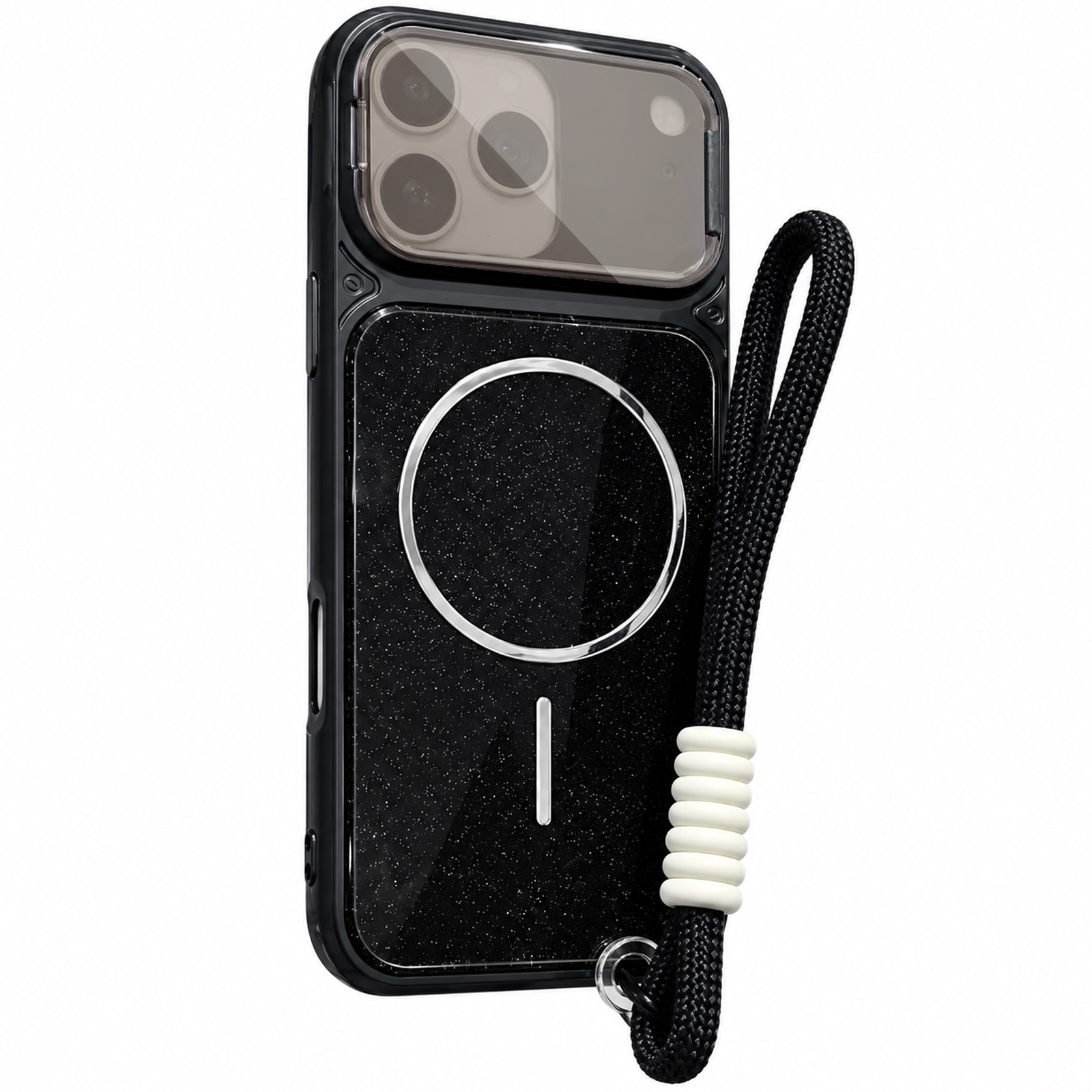 Чехол TPU+PC Pacific with Magnetic Fit and straps для Apple iPhone 17 Pro Max / 18 Pro Max (6.9"), Black, TPU+PC, купить оптом с доставкой