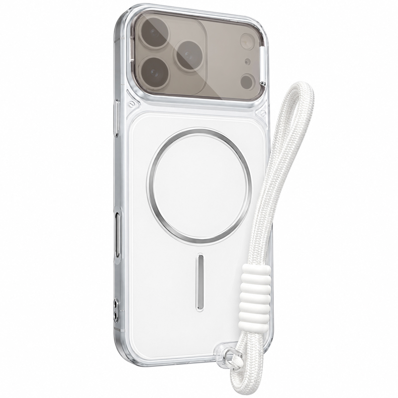 Чехол TPU+PC Pacific with Magnetic Fit and straps для Apple iPhone 17 Pro Max / 18 Pro Max (6.9"), White, TPU+PC, купить оптом с доставкой