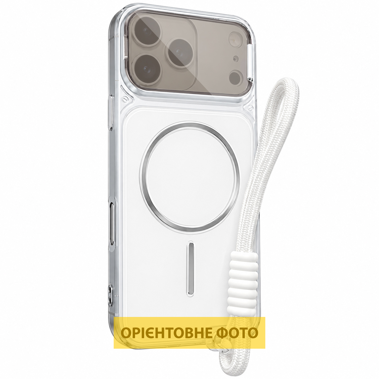 Чехол TPU+PC Pacific with Magnetic Fit and straps для Samsung Galaxy S26+, White, TPU+PC, купить оптом с доставкой