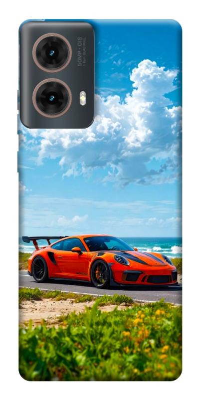 Чехол itsPrint Car in nature для Motorola Moto G85, авто, купить оптом с доставкой