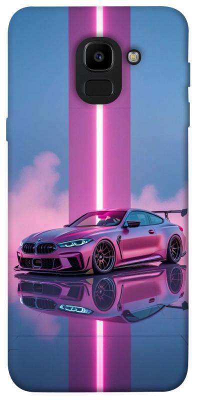 Чехол itsPrint Pink neon car для Samsung J600F Galaxy J6 (2018), авто, купить оптом с доставкой