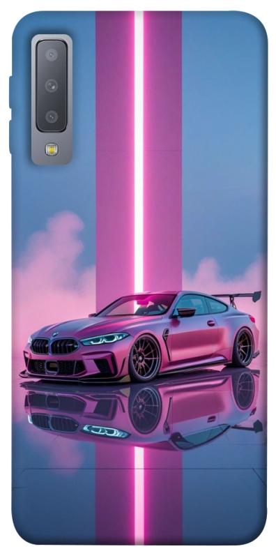 Чехол itsPrint Pink neon car для Samsung A750 Galaxy A7 (2018), авто, купить оптом с доставкой