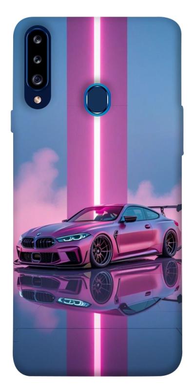 Чехол itsPrint Pink neon car для Samsung Galaxy A20s, авто, купить оптом с доставкой