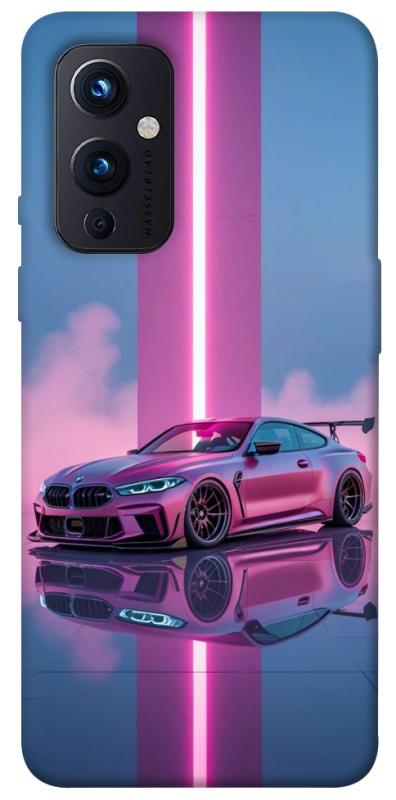 Чехол itsPrint Pink neon car для OnePlus 9, авто, купить оптом с доставкой