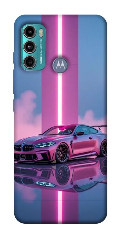 Чехол itsPrint Pink neon car для Motorola Moto G60, авто, купить оптом с доставкой