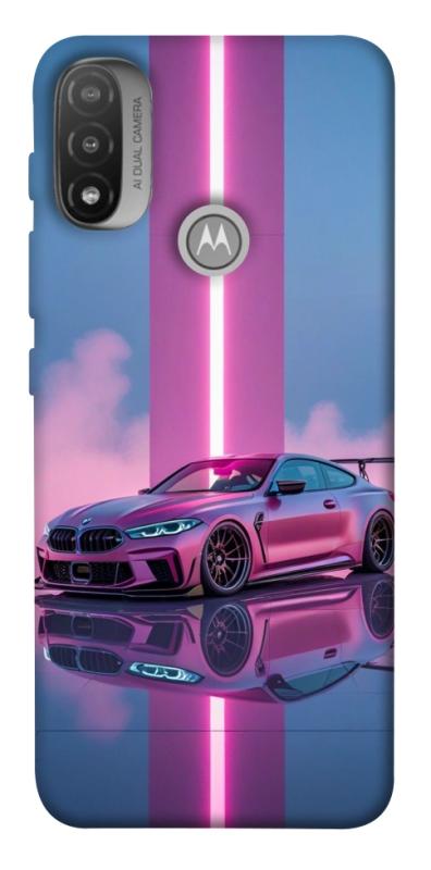 Чехол itsPrint Pink neon car для Motorola Moto E20, авто, купить оптом с доставкой