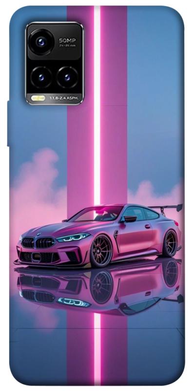 Чехол itsPrint Pink neon car для Vivo Y21 / Y33s, авто, купить оптом с доставкой