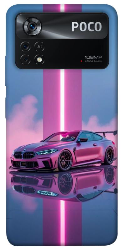 Чехол itsPrint Pink neon car для Xiaomi Poco X4 Pro 5G, авто, купить оптом с доставкой