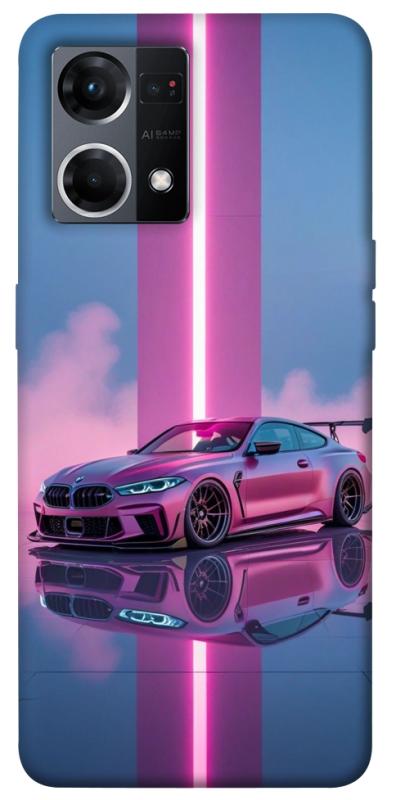 Чохол itsPrint Pink neon car для Oppo Reno 7 4G, авто, купити оптом з доставкою