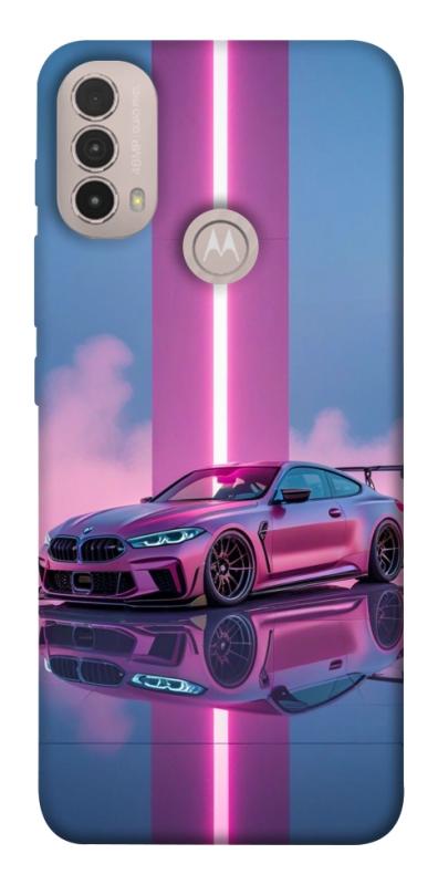 Чехол itsPrint Pink neon car для Motorola Moto E40, авто, купить оптом с доставкой
