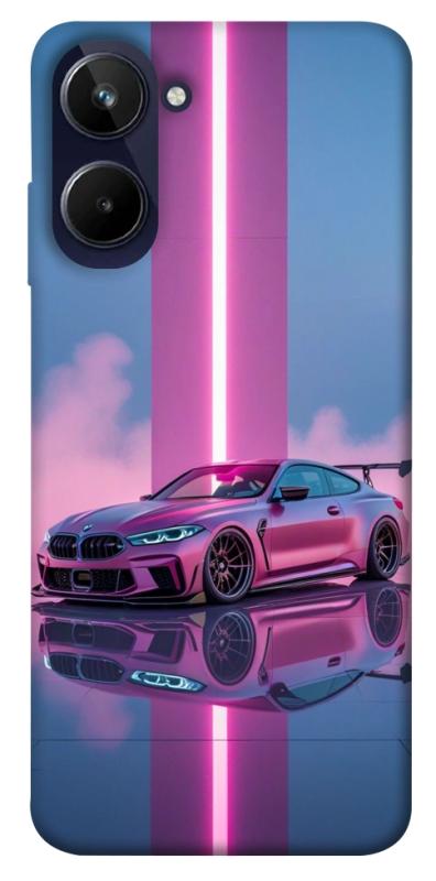 Чехол itsPrint Pink neon car для Realme 10 4G, авто, купить оптом с доставкой