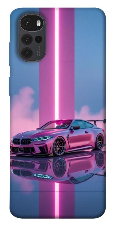 Чехол itsPrint Pink neon car для Motorola Moto G22, авто, купить оптом с доставкой