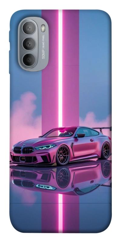 Чехол itsPrint Pink neon car для Motorola Moto G31, авто, купить оптом с доставкой