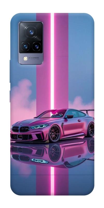 Чехол itsPrint Pink neon car для Vivo V21, авто, купить оптом с доставкой