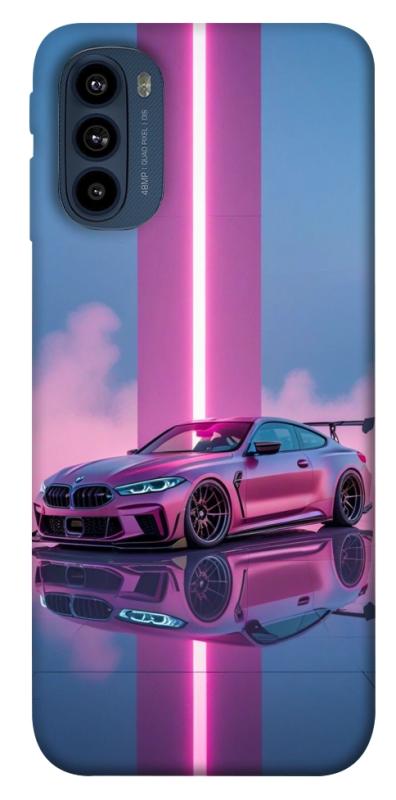 Чехол itsPrint Pink neon car для Motorola Moto G41, авто, купить оптом с доставкой