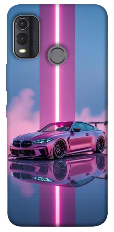 Чохол itsPrint Pink neon car для Nokia G11 Plus, авто, купити оптом з доставкою