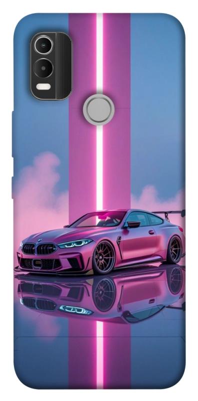 Чохол itsPrint Pink neon car для Nokia C21 Plus, авто, купити оптом з доставкою