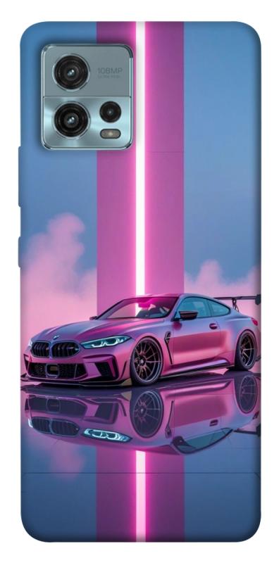 Чехол itsPrint Pink neon car для Motorola Moto G72, авто, купить оптом с доставкой